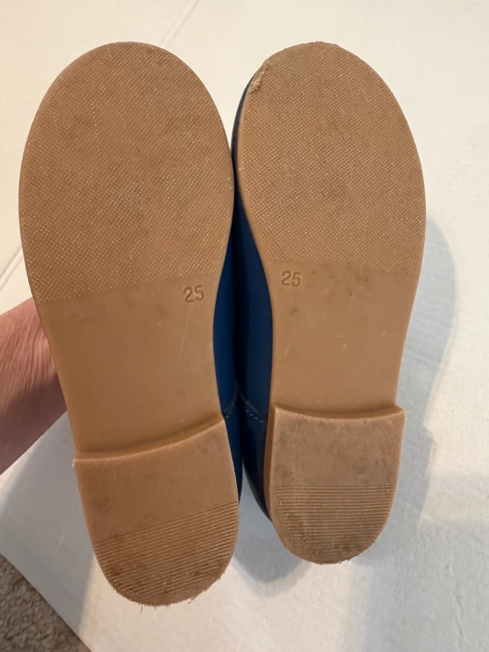 La Coqueta Cobalt Blue Leather T-Bar Mary Jane Shoes EU 25 US 9